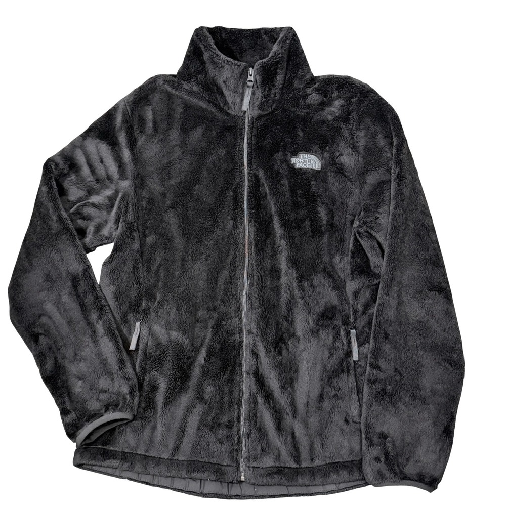 The North Face Osito Jacket Womens (L) Black High Pile Fleece Raschel Full Zip